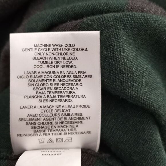 JONES NEW YORK GRAY & GREEN TURTLENECK PONCHO/SWEATER SZ.XL EUC - Picture 7 of 7